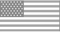 USA flag gray color